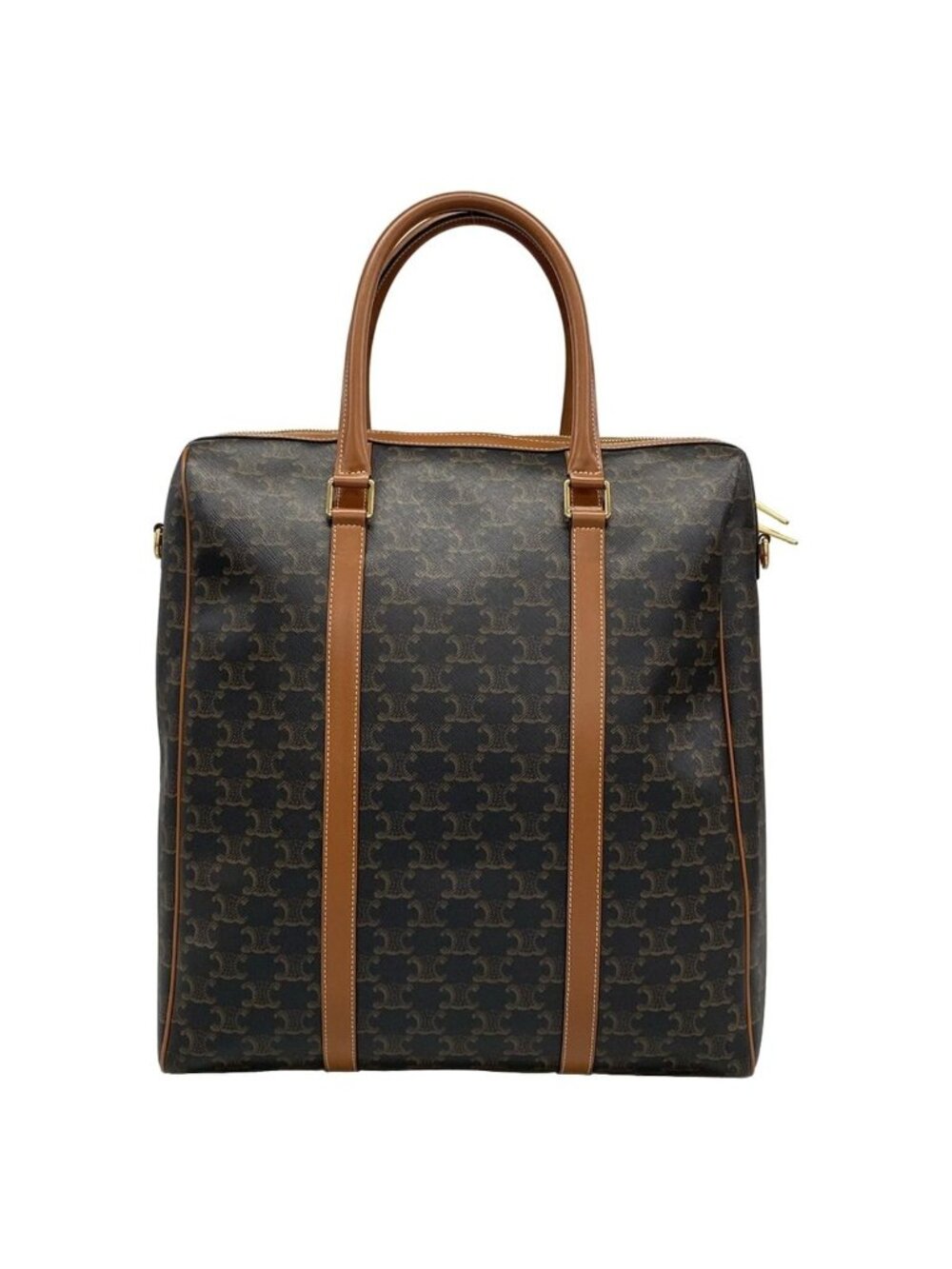 Celine Boston Bag Black Brown Leather - Picture 3 of 15